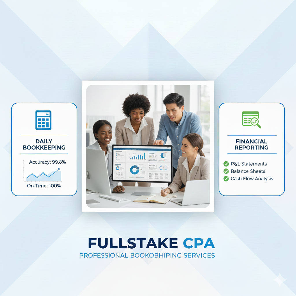 Professional Bookkeeping Services for Small Business by FULLSTAKE CPA